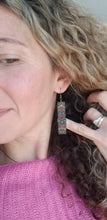 Load image into Gallery viewer, MINIMAL BOHO II handmade wood earrings, Ink &amp; Inspirations Boutique
