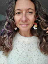 Load image into Gallery viewer, Handmade wood earrings - Ink &amp; Inspirations Boutique
