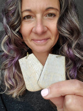 Load image into Gallery viewer, Nightfall Wood Earrings: Dark Boho Statement Dangles, Lightweight Jewelry - handmade wood earrings - Ink &amp; Inspirations Boutique

