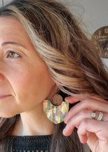 Load image into Gallery viewer, MILEYSFLOWERS handmade wood earrings, Ink &amp; Inspirations Boutique
