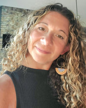 Load image into Gallery viewer, Sparrow Wood Earrings: Engraved Bird Dangles, Lightweight Boho Jewelry - handmade wood earrings - Ink &amp; Inspirations Boutique
