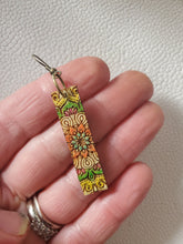 Load image into Gallery viewer, Minimal Boho Wood Earrings: Simple Lightweight Statement Dangles - handmade wood earrings - Ink &amp; Inspirations Boutique

