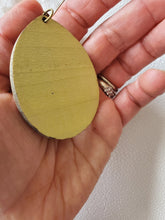 Load image into Gallery viewer, Colorful Vacation Earrings: Summer Boho Jewelry, Big Statement Wood Dangles - handmade wood earrings - Ink &amp; Inspirations Boutique
