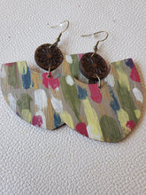 Load image into Gallery viewer, MILEYSFLOWERS handmade wood earrings, Ink &amp; Inspirations Boutique
