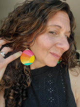 Load image into Gallery viewer, Handmade wood earrings - Ink &amp; Inspirations Boutique
