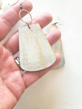 Load image into Gallery viewer, Nightfall Wood Earrings: Dark Boho Statement Dangles, Lightweight Jewelry - handmade wood earrings - Ink &amp; Inspirations Boutique
