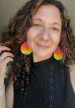 Load image into Gallery viewer, Handmade wood earrings - Ink &amp; Inspirations Boutique
