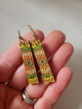 Load image into Gallery viewer, Minimal Boho Wood Earrings: Simple Lightweight Statement Dangles - handmade wood earrings - Ink &amp; Inspirations Boutique
