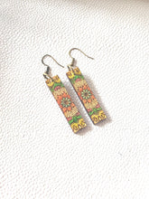Load image into Gallery viewer, Minimal Boho Wood Earrings: Simple Lightweight Statement Dangles - handmade wood earrings - Ink &amp; Inspirations Boutique
