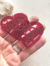 Load image into Gallery viewer, VALENTINES CUT OUTS acrylic handmade earring photo 4
