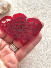 Load image into Gallery viewer, VALENTINES CUT OUTS acrylic handmade earring photo 10
