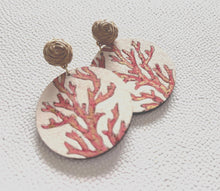Load image into Gallery viewer, Handmade wood earrings - Ink &amp; Inspirations Boutique

