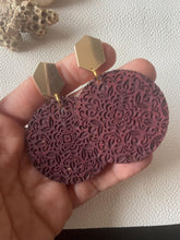 Load image into Gallery viewer, Norah boho wood earrings product photo 2
