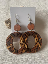 Load image into Gallery viewer, Handmade wood earrings - Ink &amp; Inspirations Boutique
