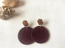 Load image into Gallery viewer, Norah boho wood earrings product photo 9
