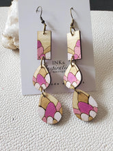 Load image into Gallery viewer, Handmade wood earrings - Ink &amp; Inspirations Boutique
