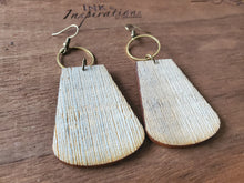 Load image into Gallery viewer, Nightfall Wood Dangle Earrings
