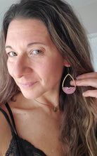 Load image into Gallery viewer, Fawna Wood Teardrop Earrings
