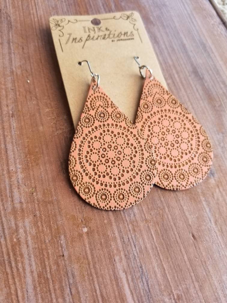 Solei Teardrop Wood Earrings