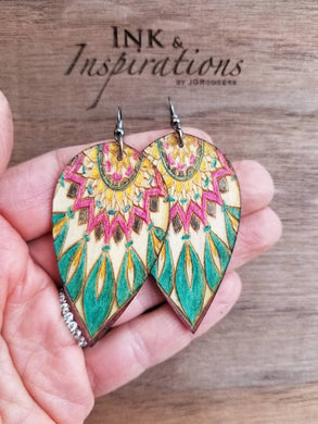 Boho Wood Earrings