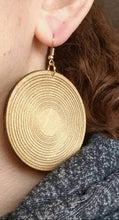 Load image into Gallery viewer, Cymbal Wood Earrings
