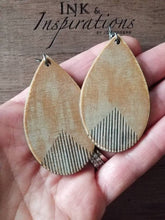 Load image into Gallery viewer, Country Fringe Wood Teardrop Earrings
