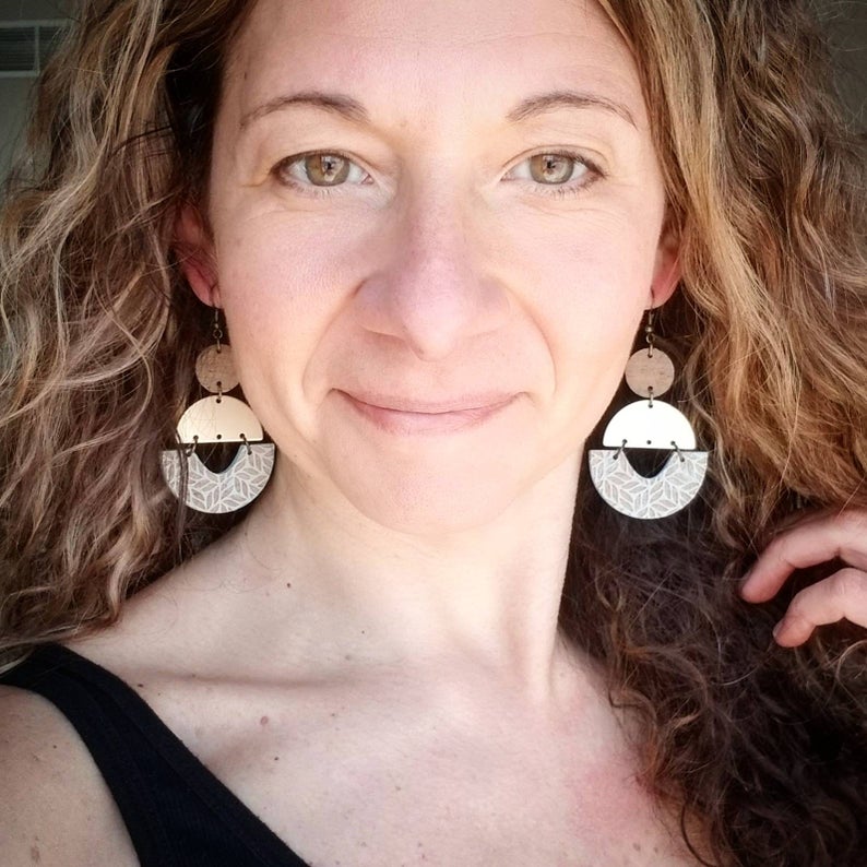 Melody Dangle Wood Earrings