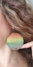 Load image into Gallery viewer, Rainbow LGBTQ Wood Earrings
