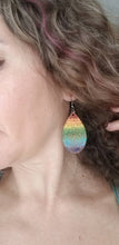 Load image into Gallery viewer, Rainbow LGBTQ Wood Earrings
