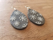 Load image into Gallery viewer, Whimsy Snowflake Christmas Earrings
