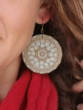 Load image into Gallery viewer, Cassy Bohemian Mandala Earrings
