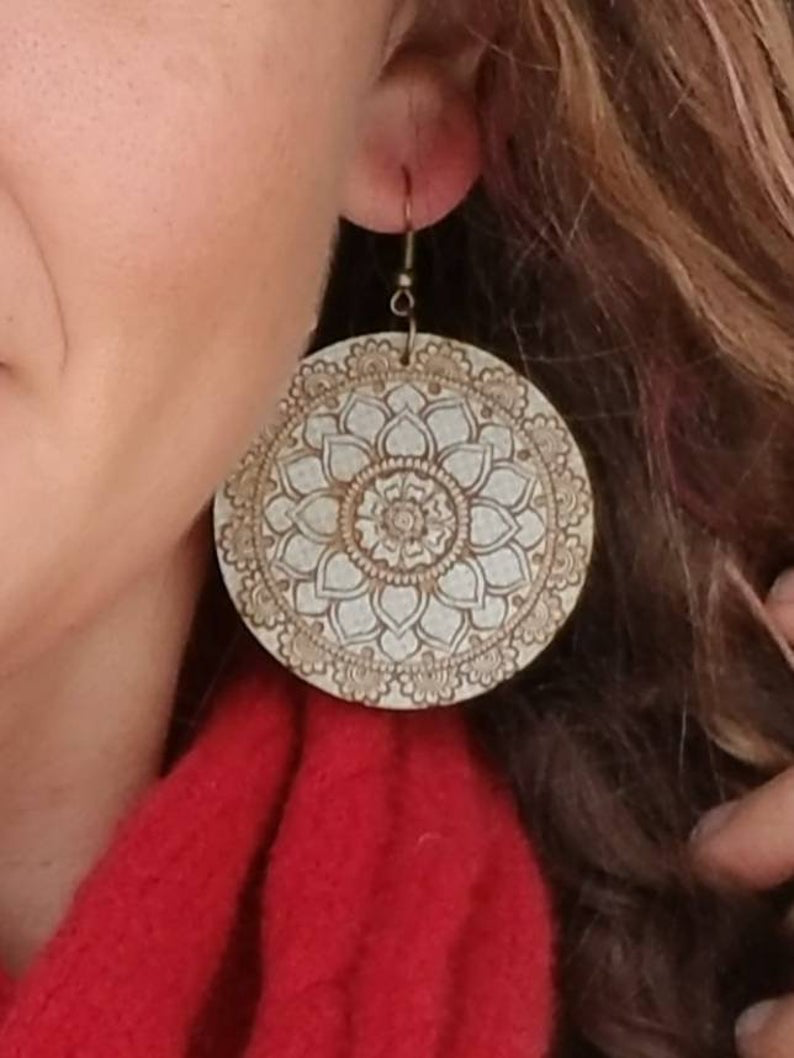 Cassy Bohemian Mandala Earrings